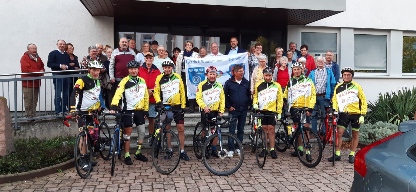 Déplacement des cyclos à Kirkel de Mauléon à Kirkel en Allemagne