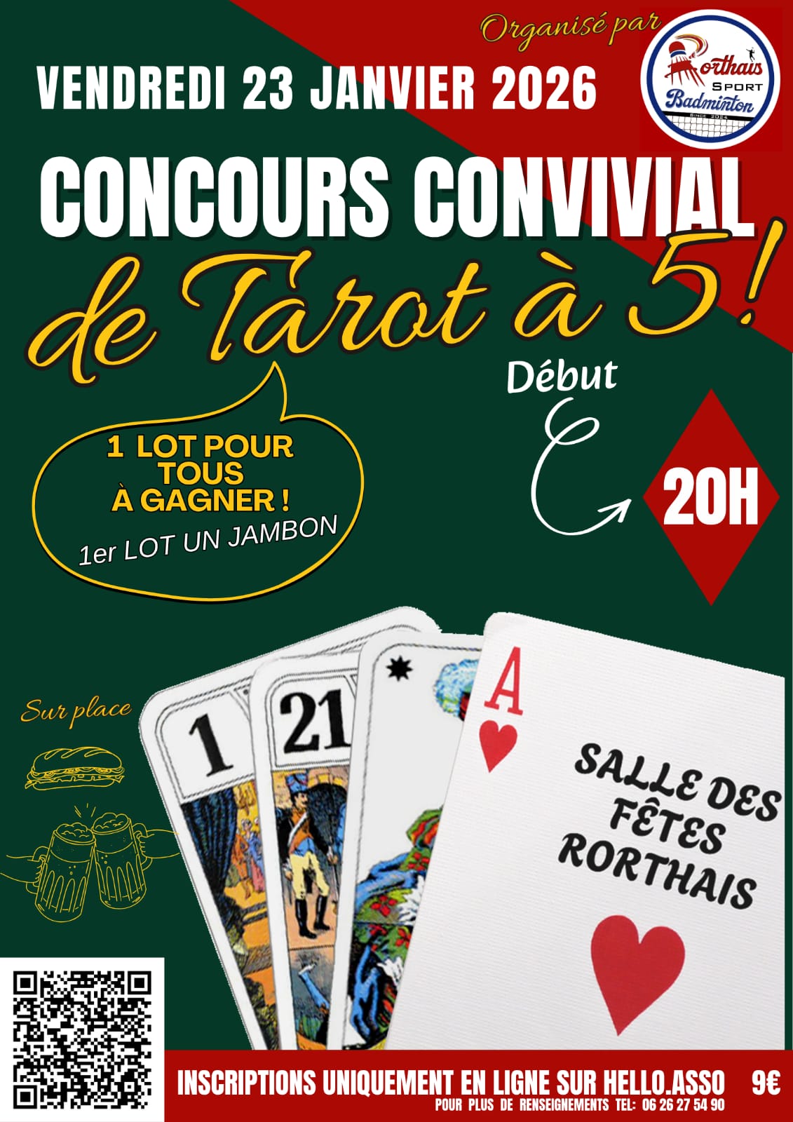 Concours convivial de Tarot à 5