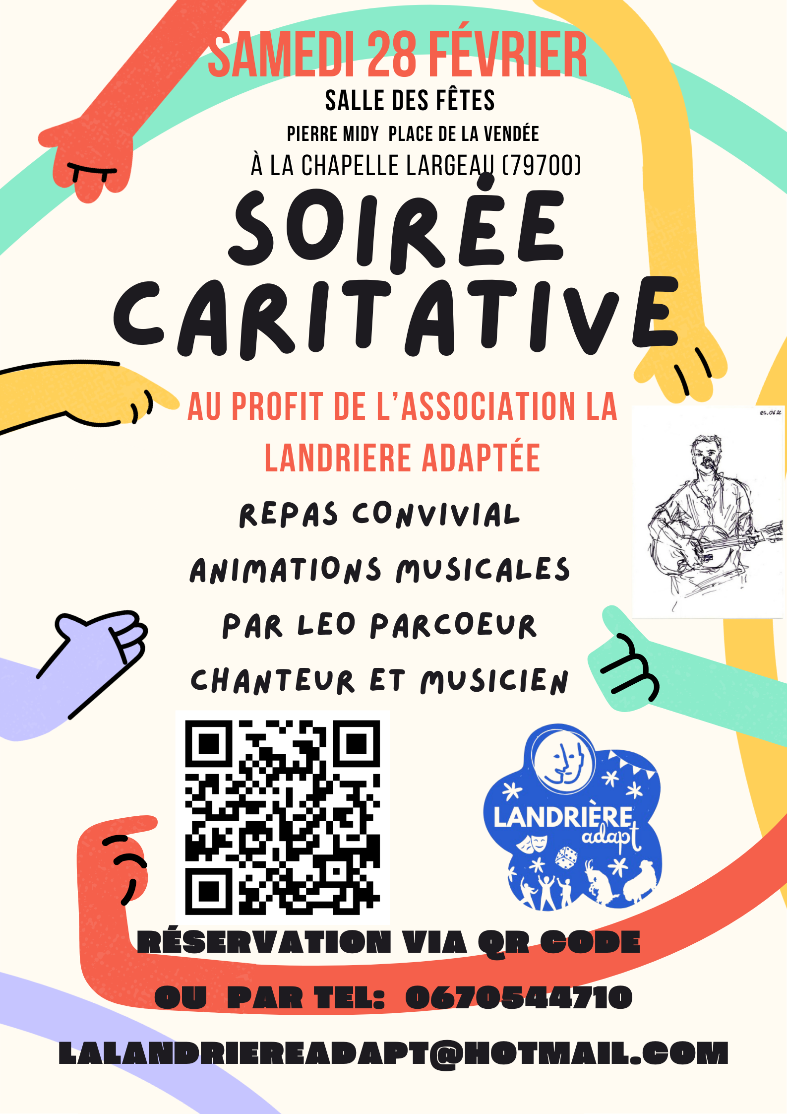 AFFICHE SOIREE la landrière adaptée