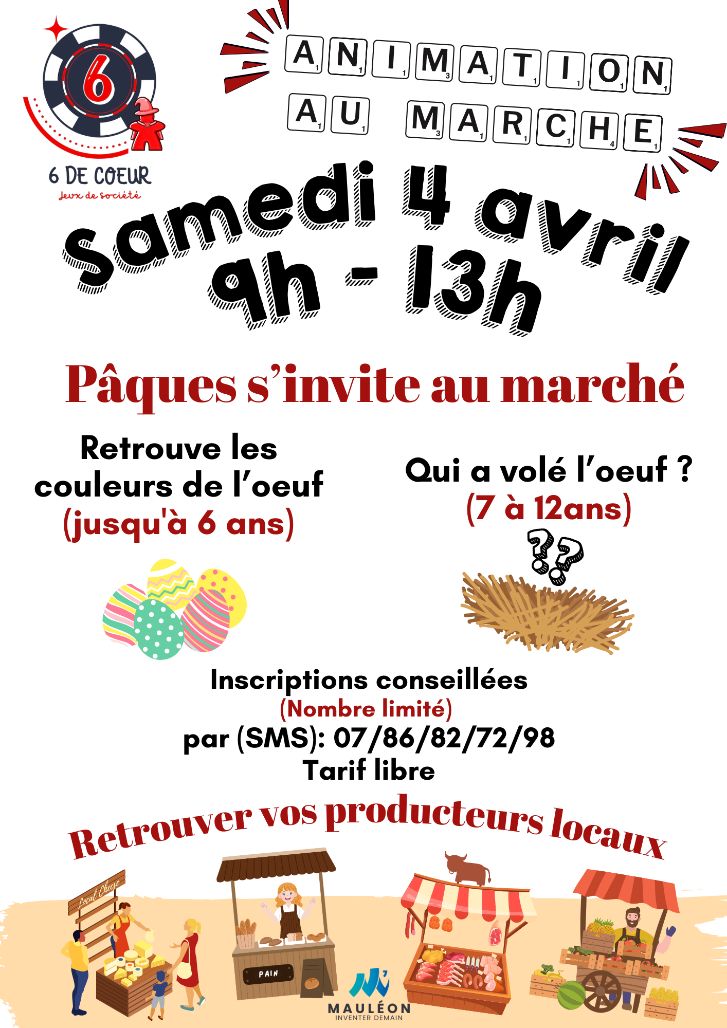 Affiches Pâques 6 de Coeur