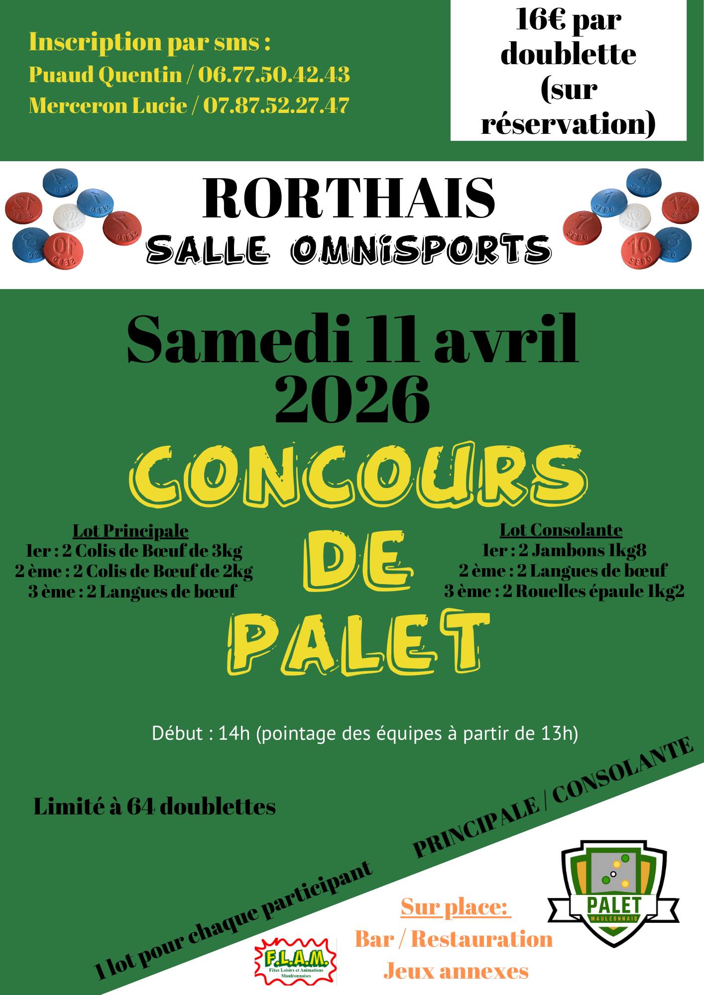 concours palets - palet mauléonais