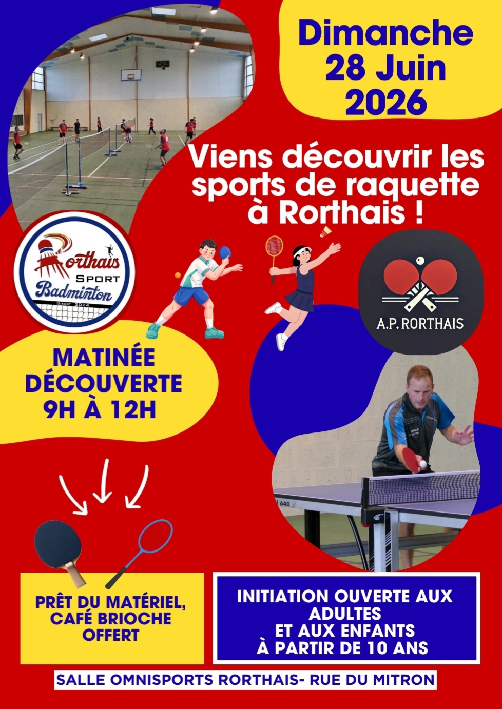 Initiation sports de raquette