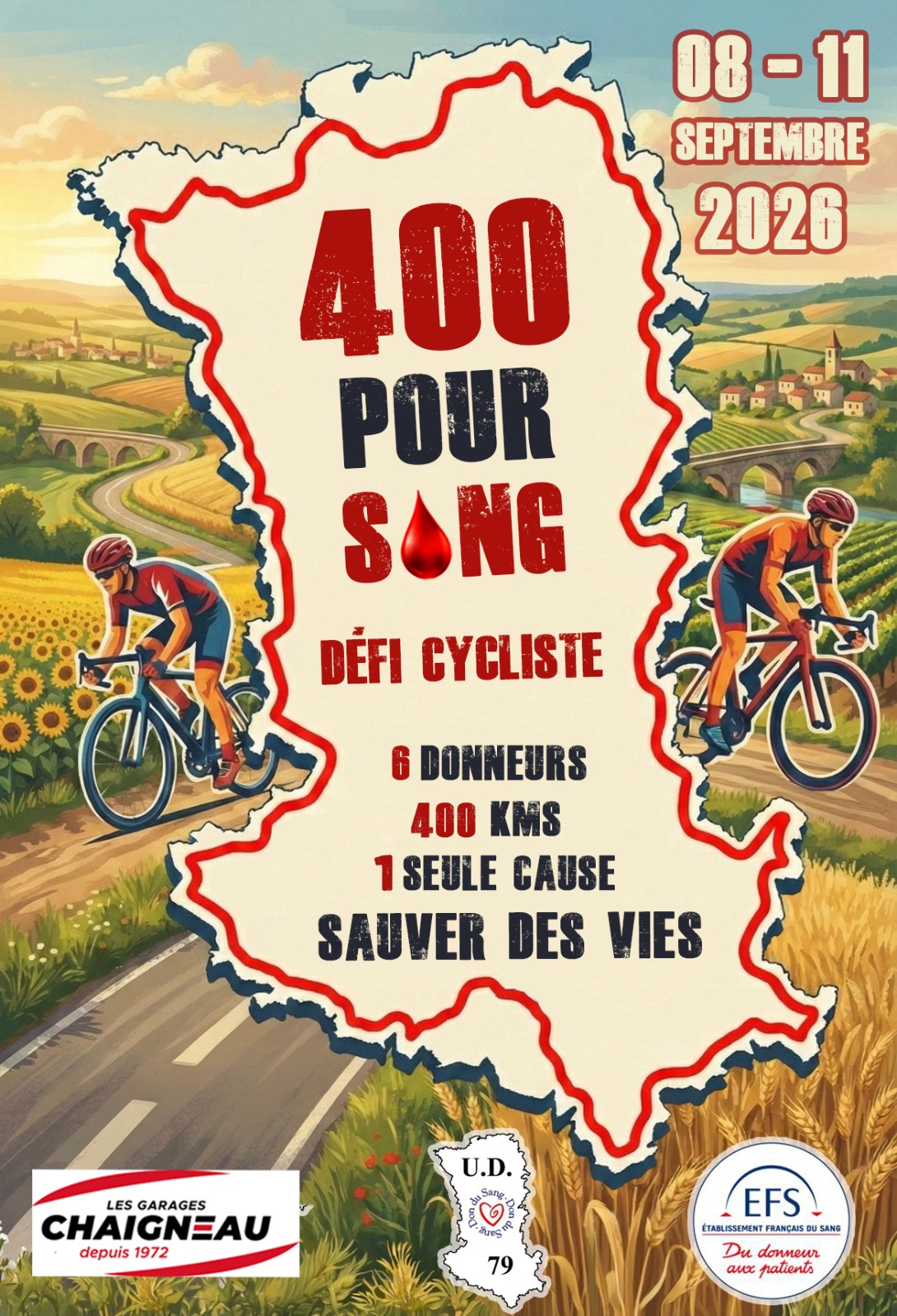 affiche 400 pour sang