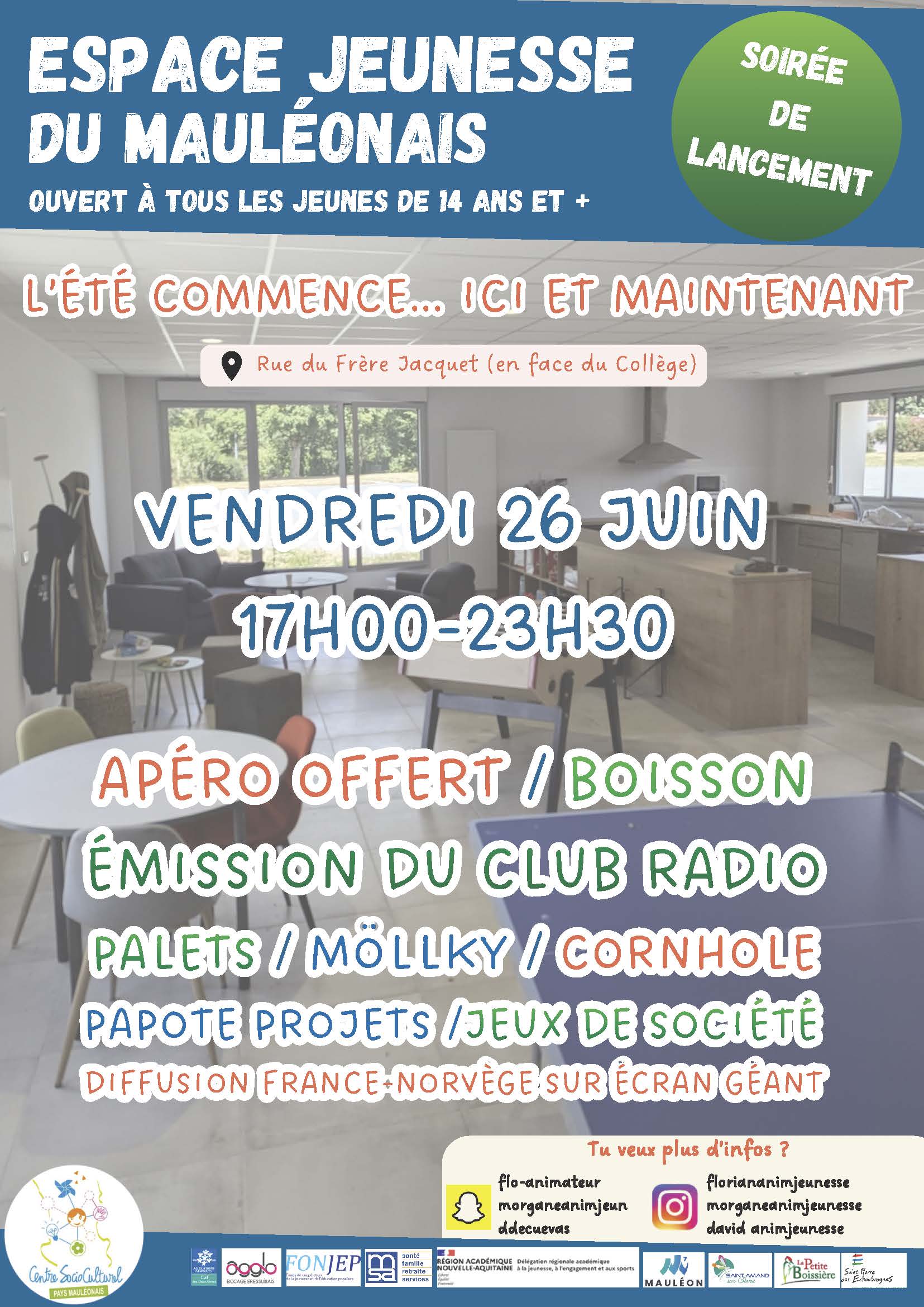 test soirée de lancement