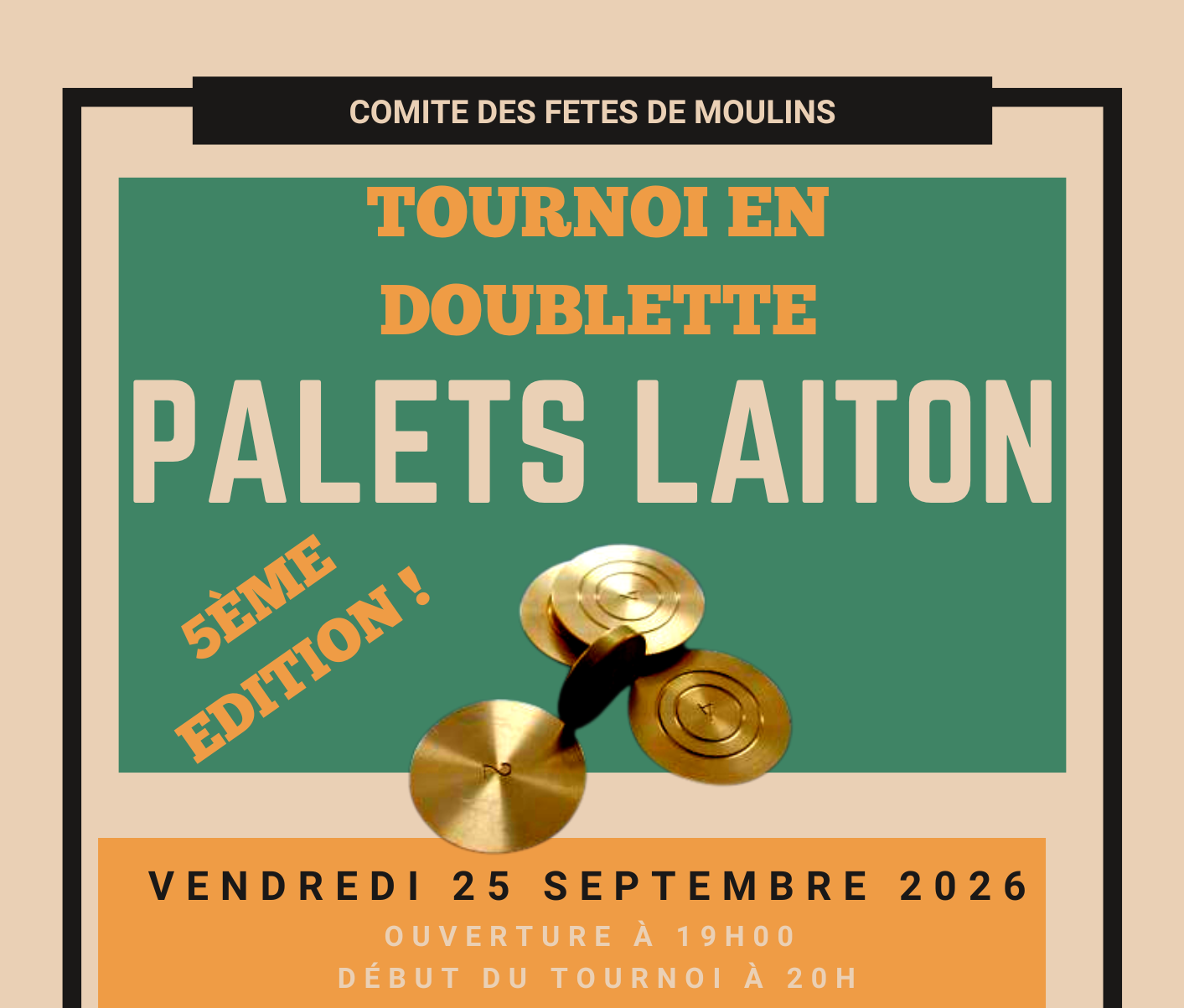 Tournoi de Palets - Moulins