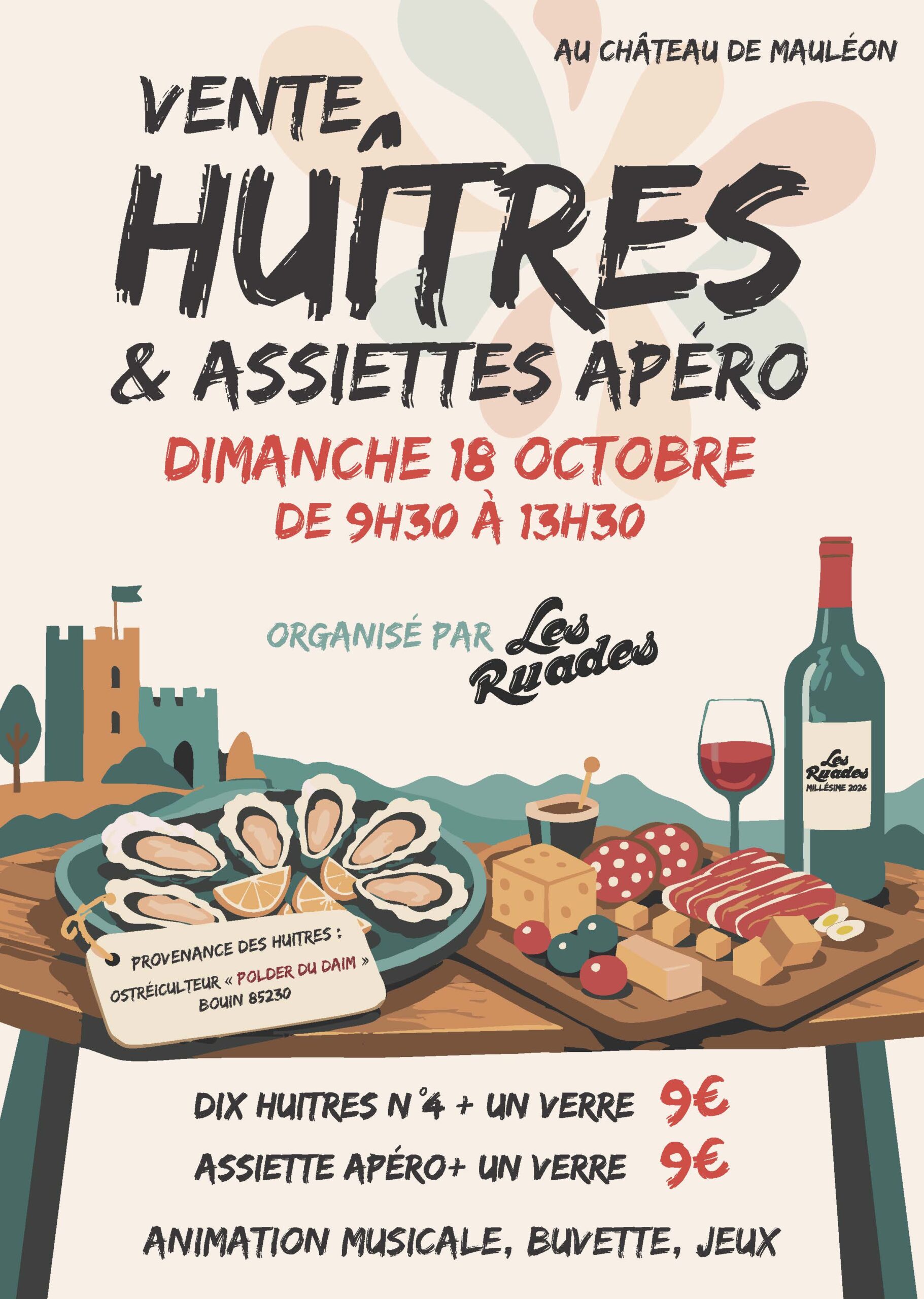 affiche huitre ruades